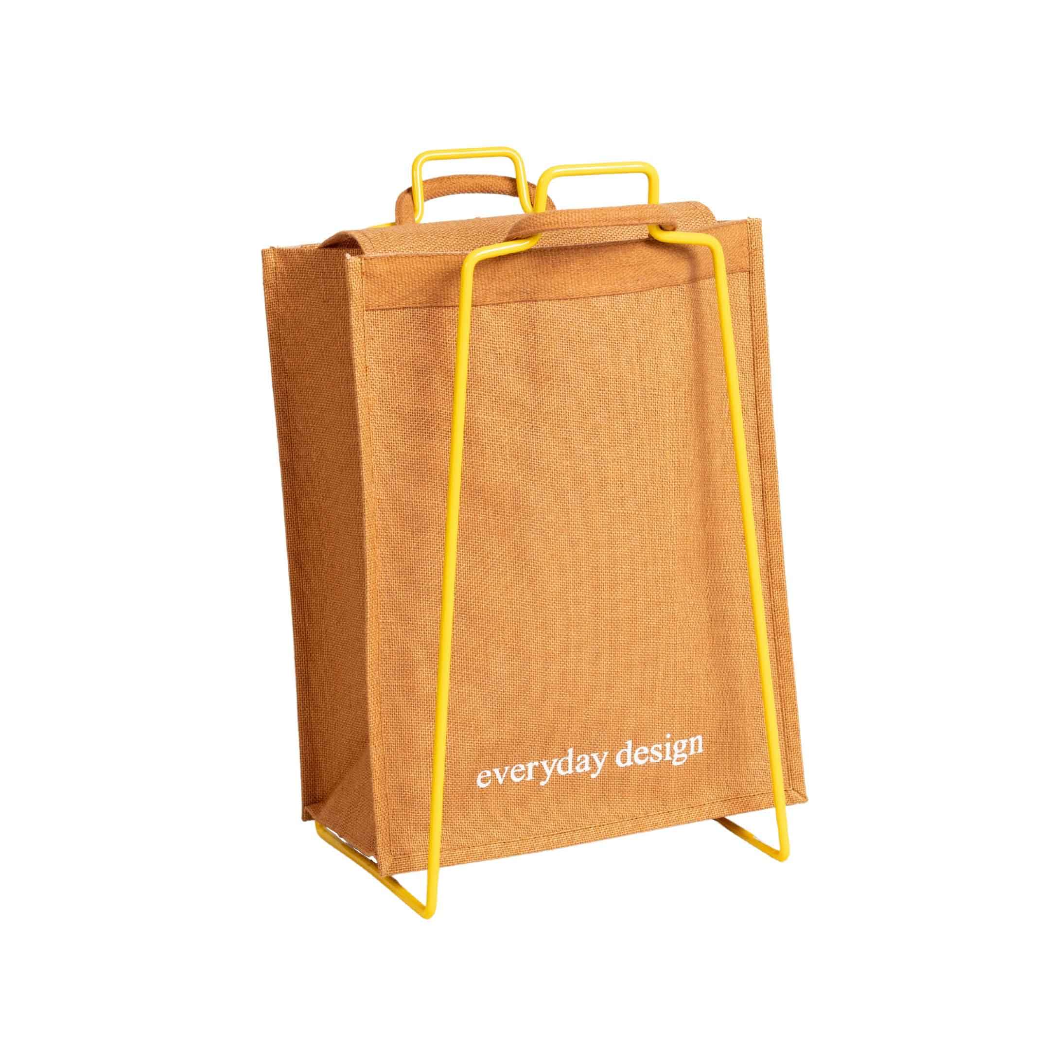 HELSINKI-halter gelb mit Jutetasche