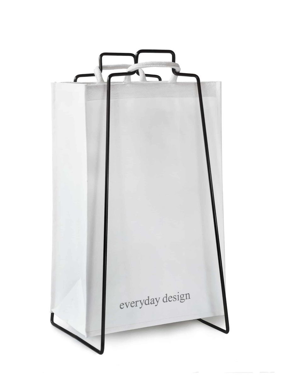 TURKU XL - Recyclinghalter Schwarz + XL-Tasche