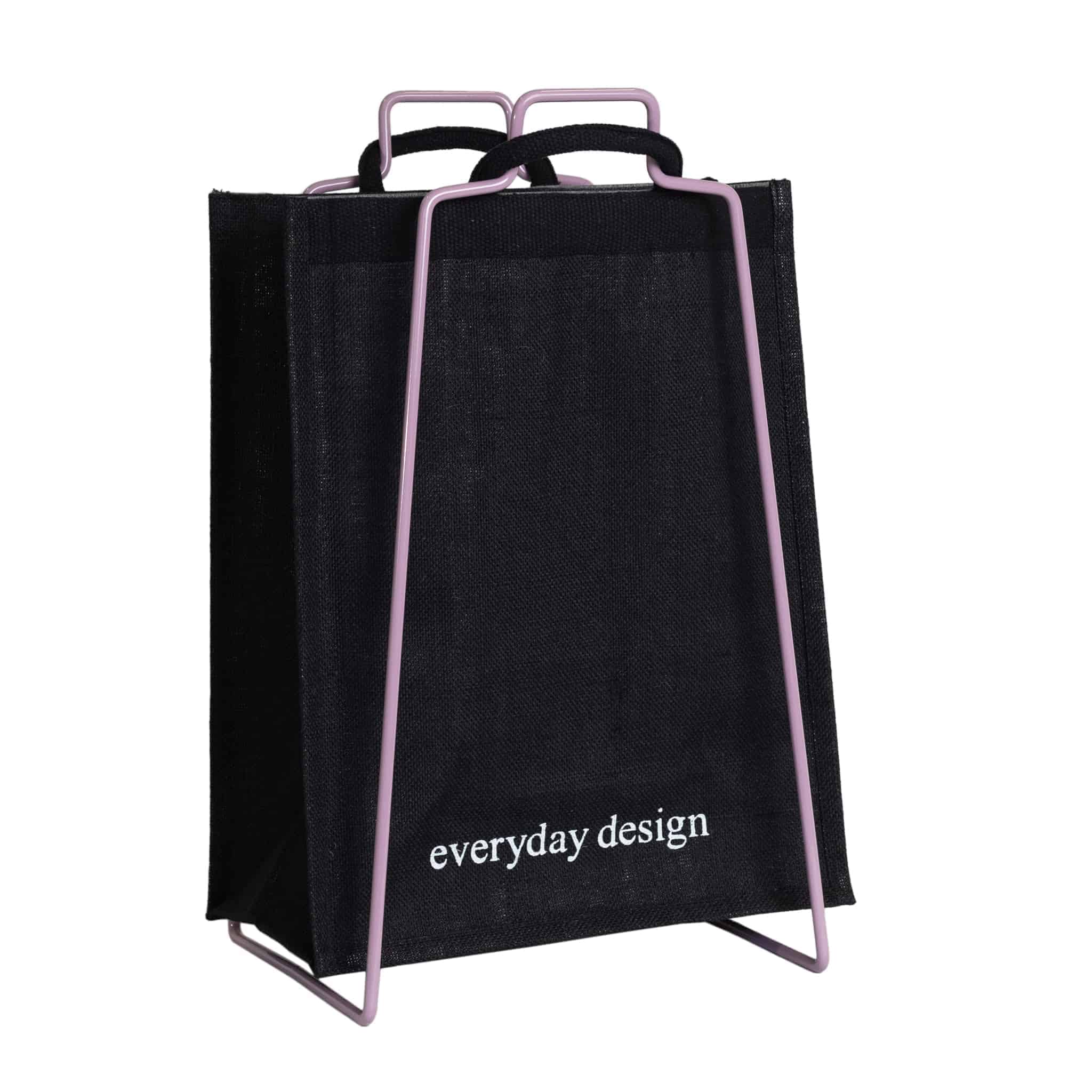 HELSINKI Papiertütenhalter lavendel mit Jutetasche