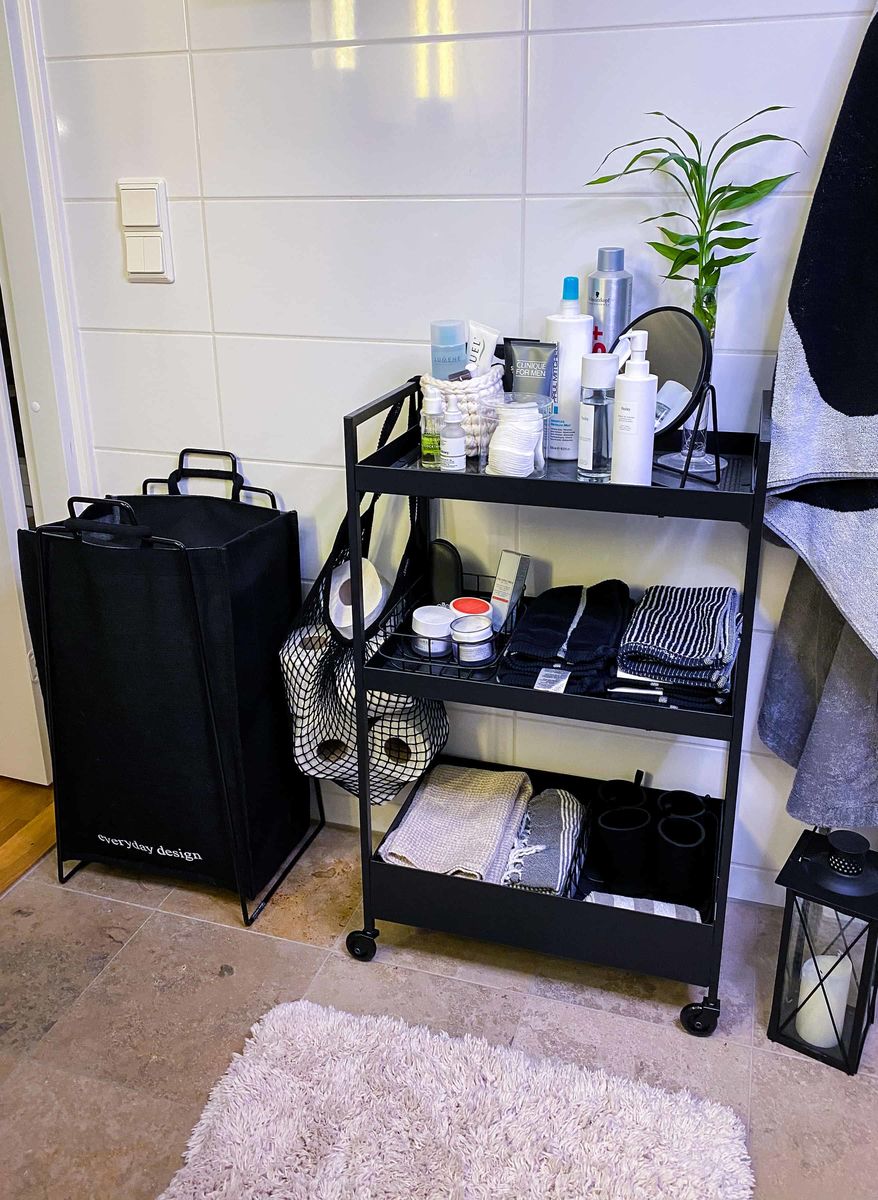 TURKU XL - Recyclinghalter Schwarz + XL-Tasche
