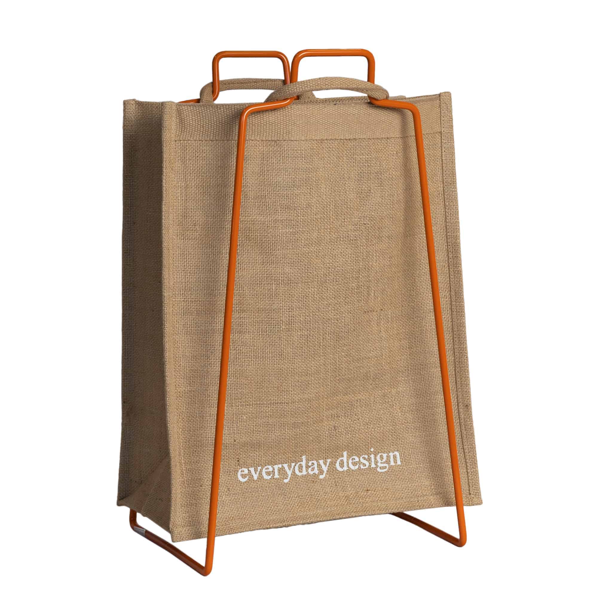 HELSINKI-halter orange﻿ mit Jutetasche